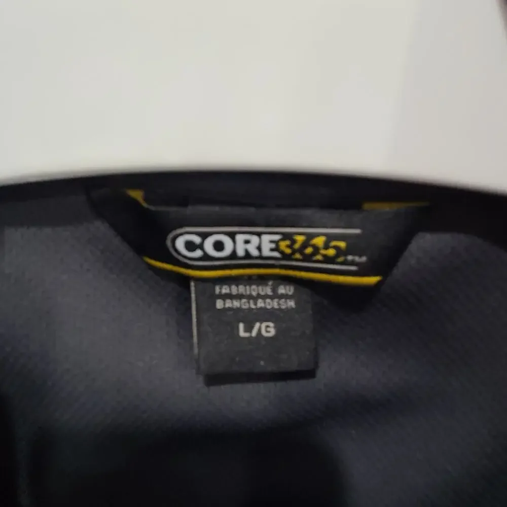 Core365 Vest Mens L Blue Softshell 1/4 Zip Pullover Warrior Classic Golf Benefit